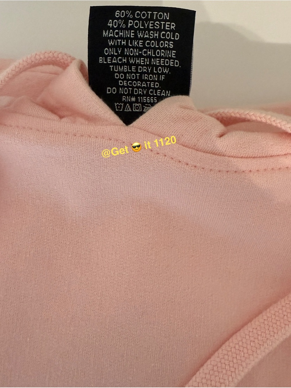 Dragon Ball Z Adult Hoodie Sweater Light Pink Size S - Picture 4 of 5
